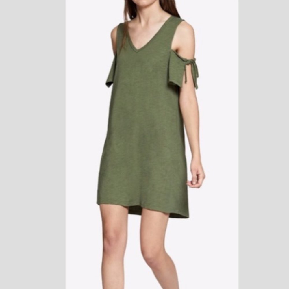 SANCTUARY Lakeside T-Shirt Dress Cold Shoulder